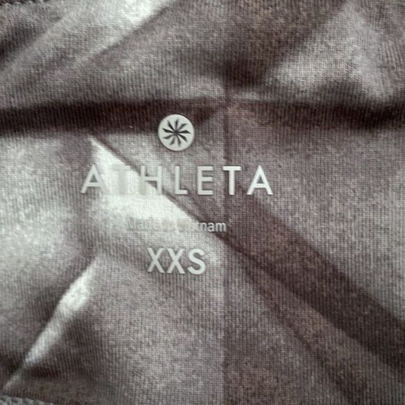 Athleta Gray Abstract‎ Cropped Tights Leggings Size XXS - Picture 3 of 7